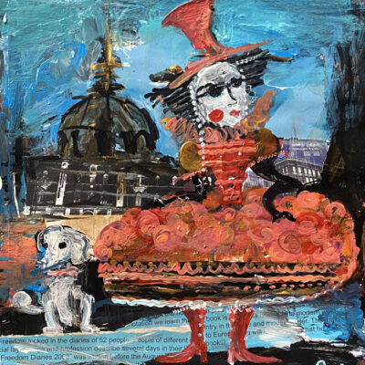 ქალი პუდელით